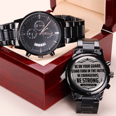 Be on Your Guard (1 Corinthians 1613 NIV) – Men's Watch